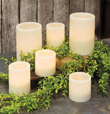 6/Set, LED Flicker Pillars - The Fox Decor
